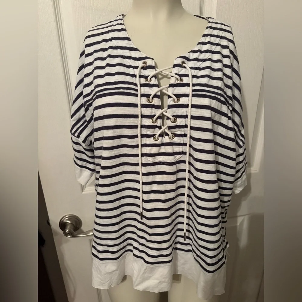 J.Crew striped sailer top XL